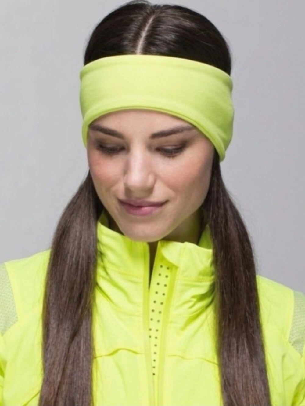 lululemon athletica-Fleece Wide Revversible Headband-(Electric Lemon) 💛